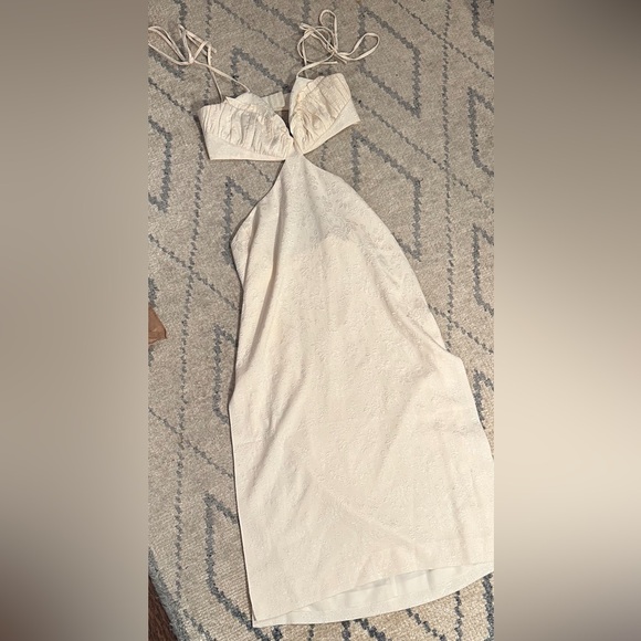 LPA Cut Out Midi Dress in Ivory - Picture 4 of 4